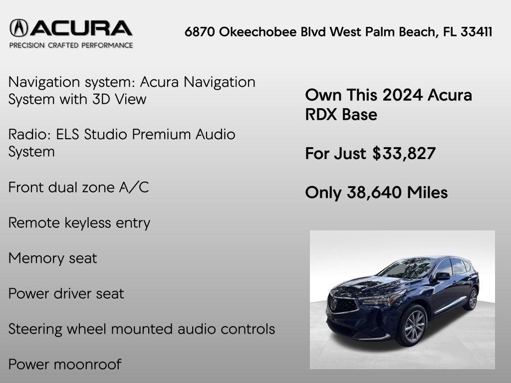 Certified 2024 Acura RDX w/ Technology Package AWD/4WD image 7