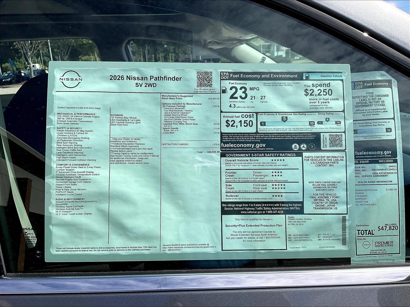 New 2026 Nissan Pathfinder SV w/ SV Premium Package FWD image 14
