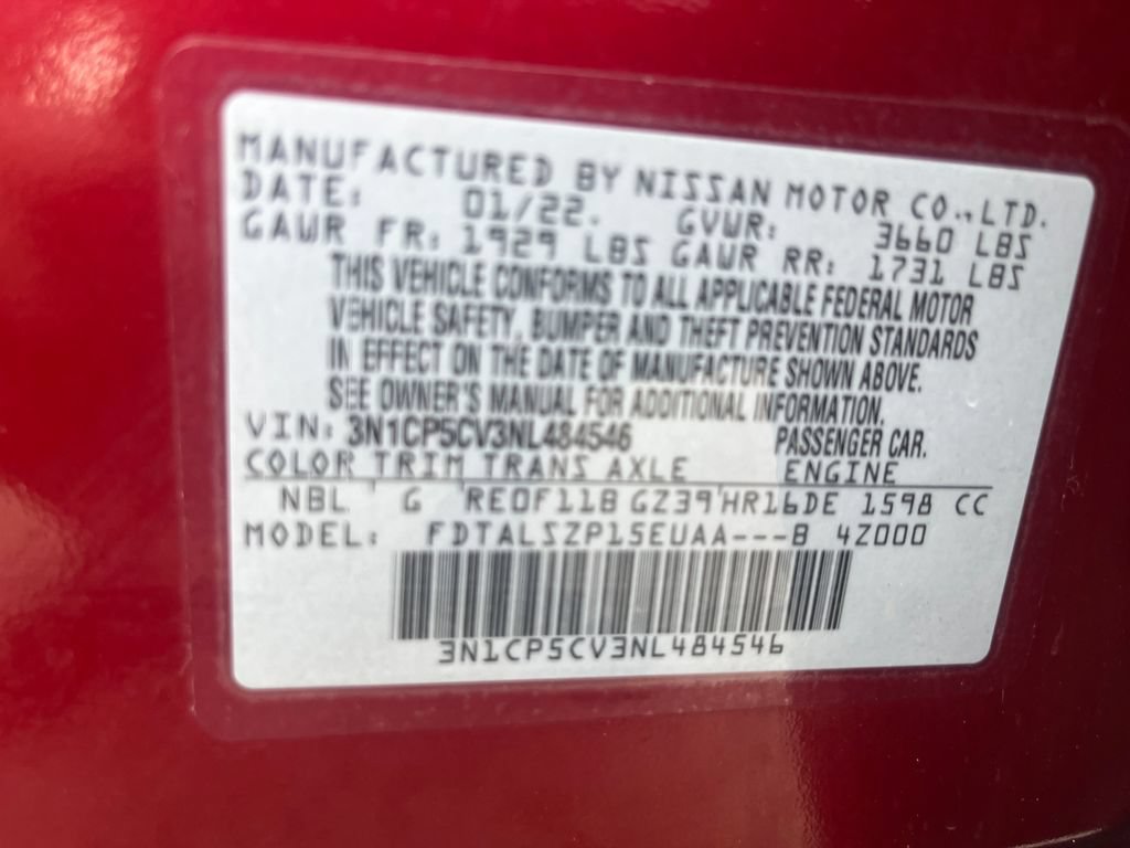 Certified 2022 Nissan Kicks SV FWD image 30