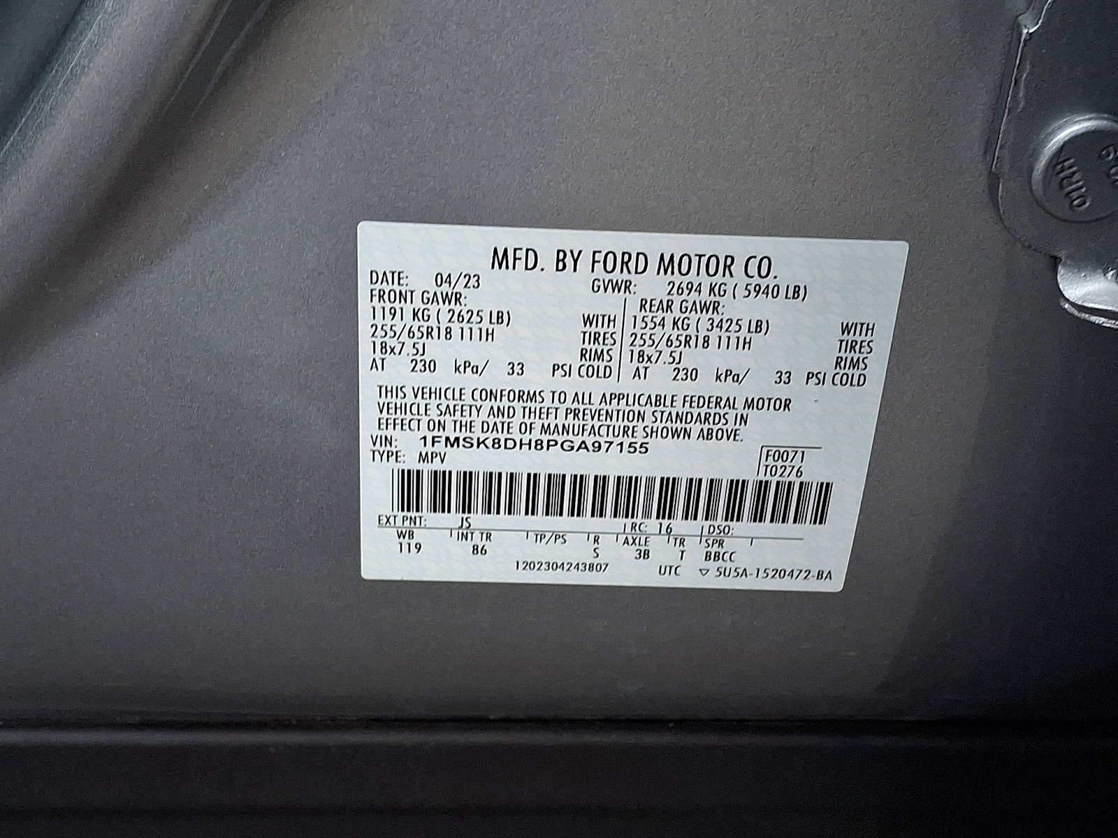 Certified 2023 Ford Explorer XLT image 27