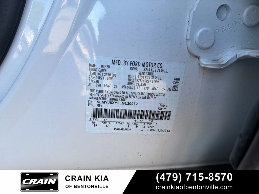 Used 2020 Lincoln Aviator Grand Touring w/ Equipment Group 302A AWD/4WD image 15