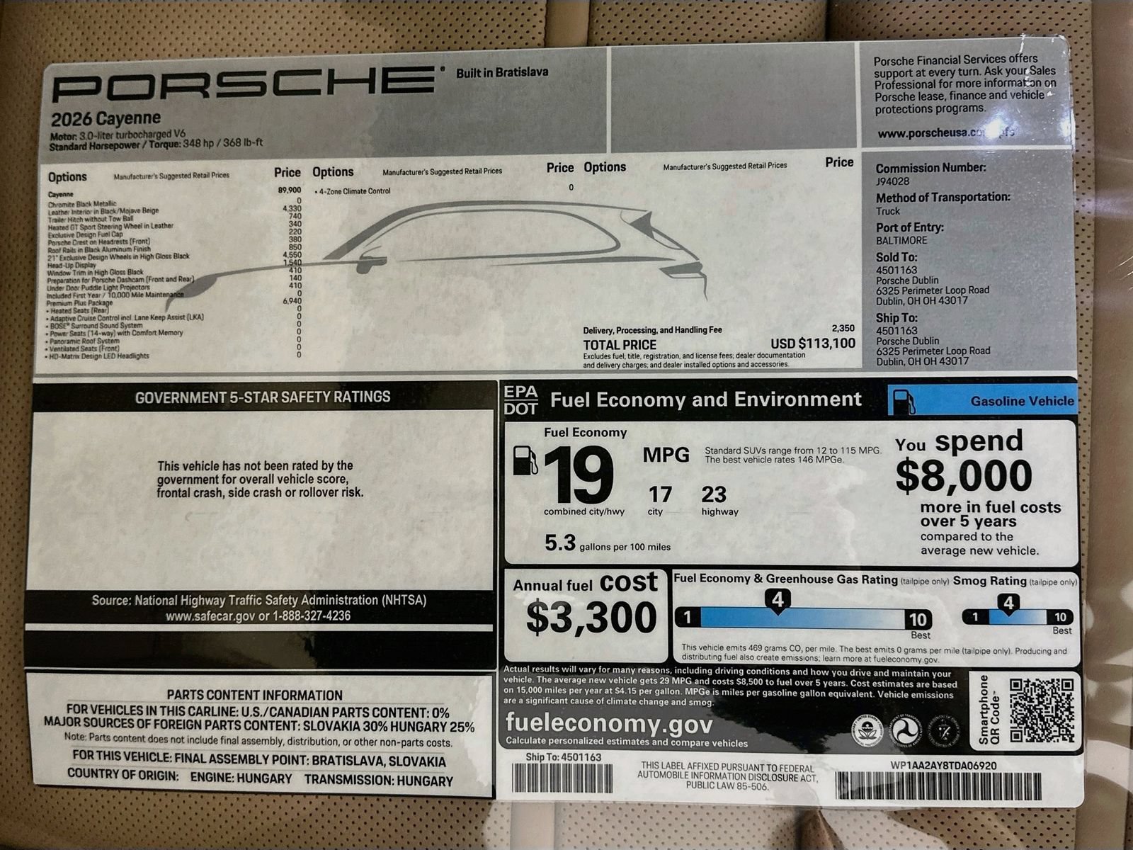 New 2026 Porsche Cayenne AWD/4WD image 47