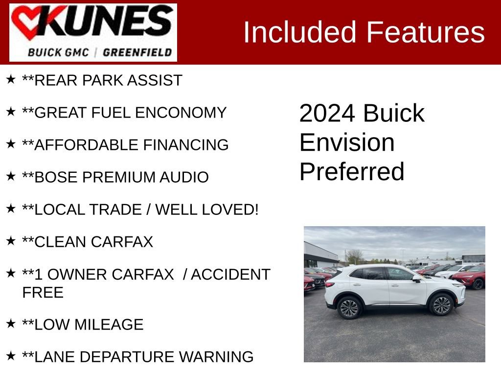 Used 2024 Buick Envision Preferred AWD/4WD image 3