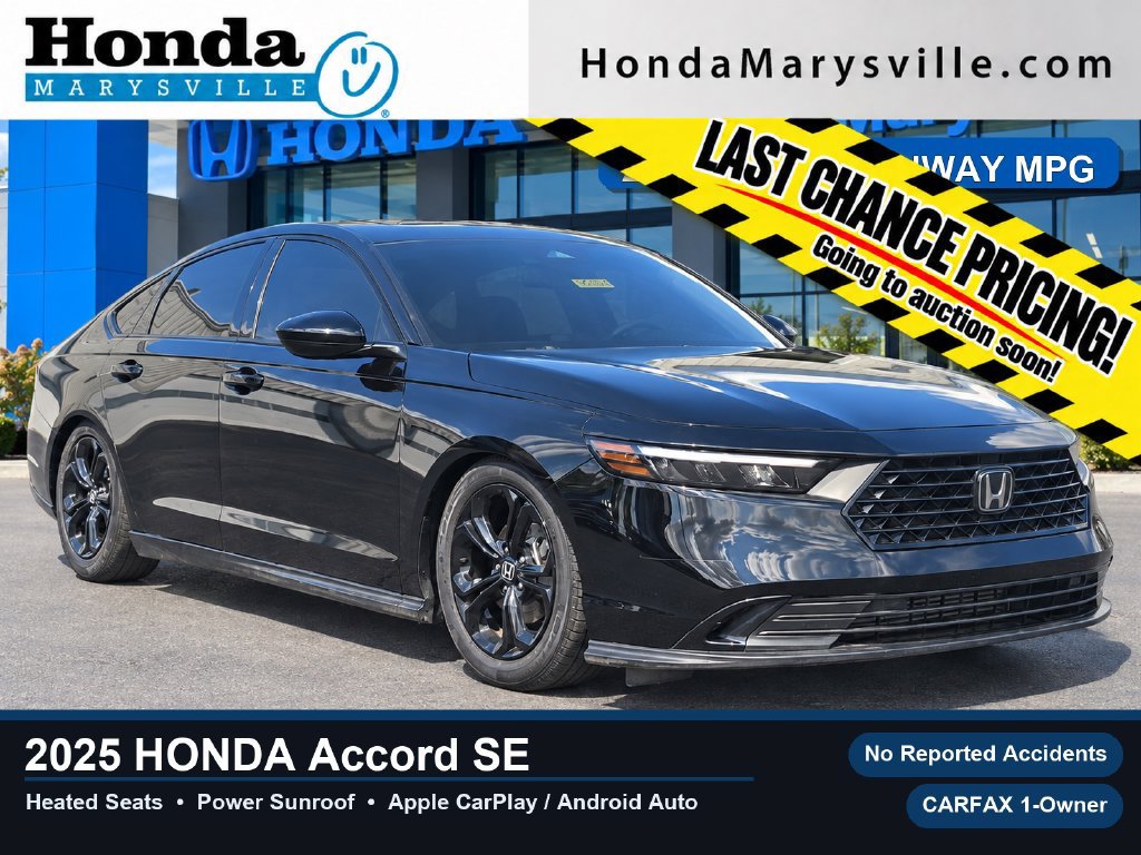 Used 2025 Honda Accord SE image 1