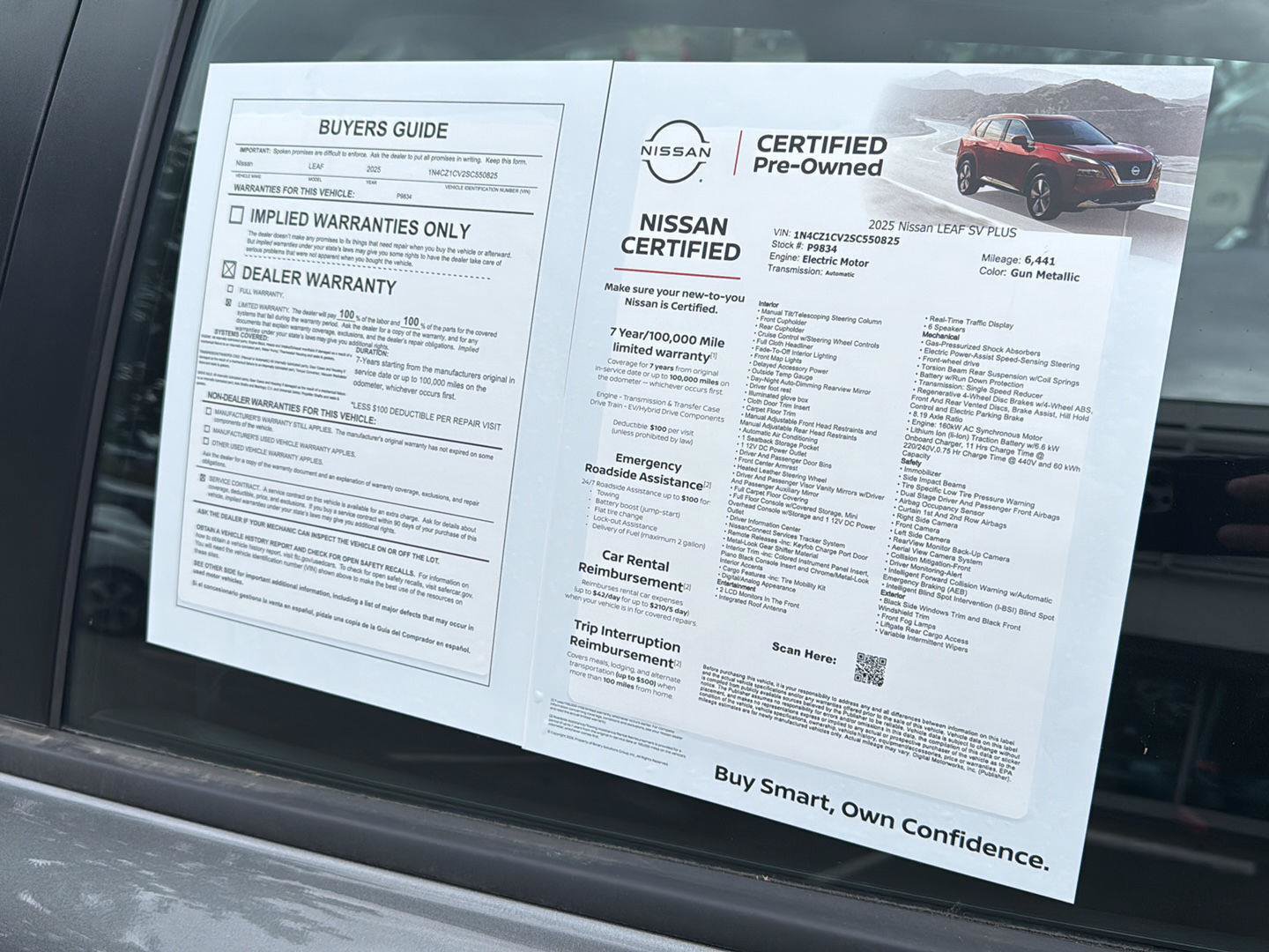 Certified 2025 Nissan Leaf SV Plus FWD image 10