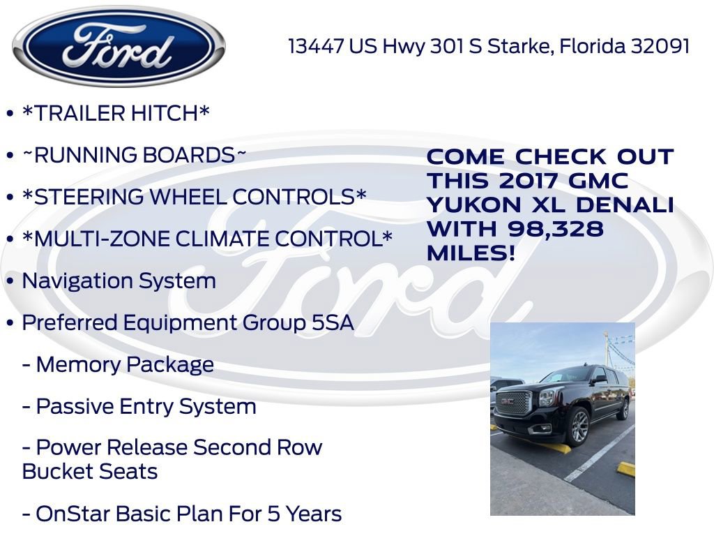 Used 2017 GMC Yukon XL Denali w/ Open Road Package image 6