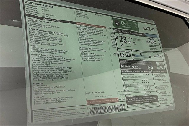 New 2026 Kia Sorento EX image 14