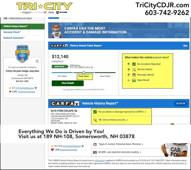 Used 2018 Ford Escape SE image 34