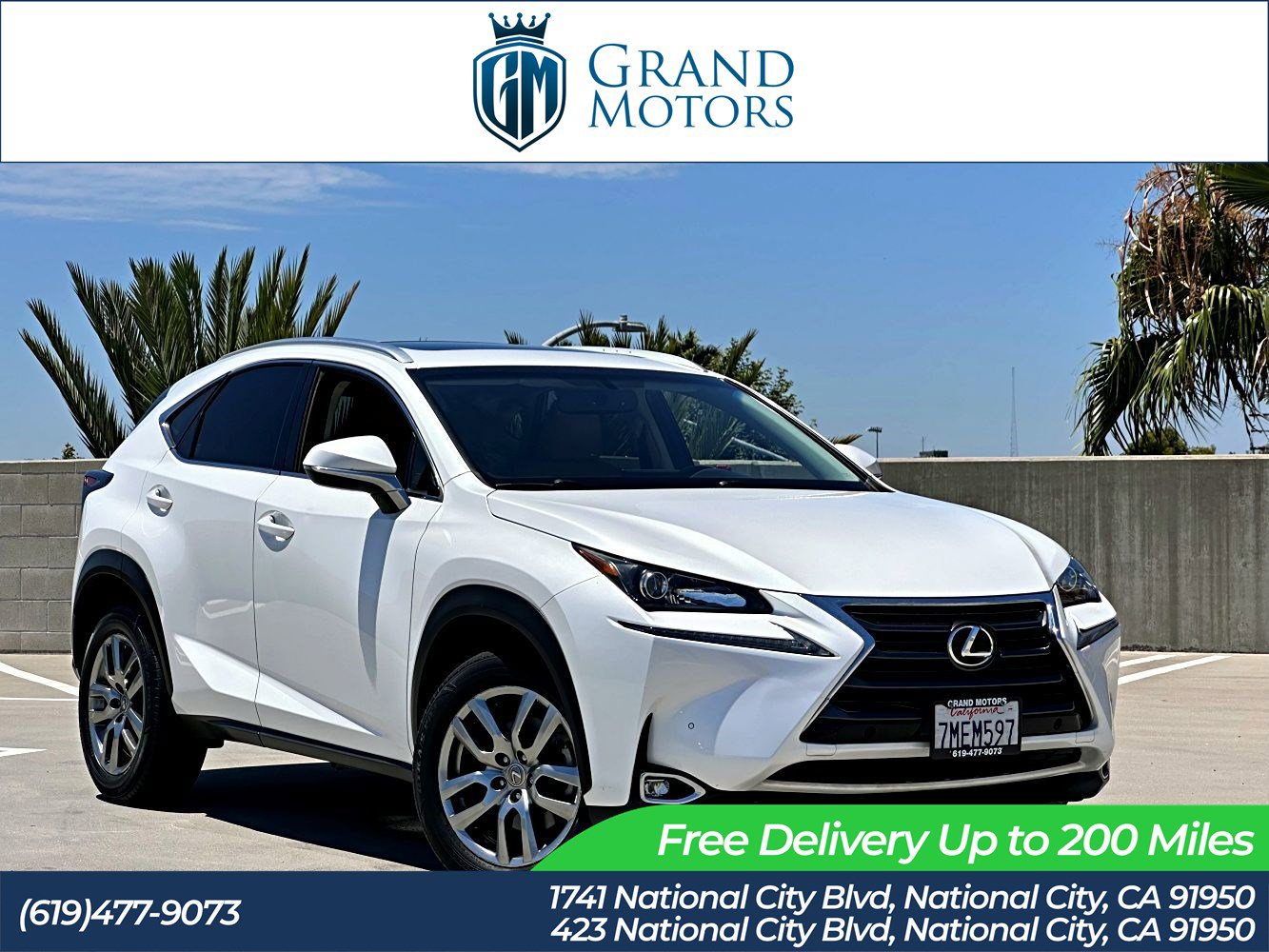 Used 2015 Lexus NX 200t AWD w/ Premium Package