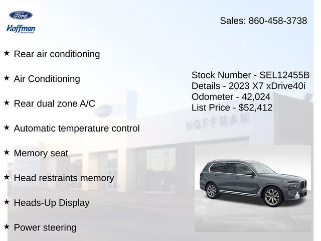 Used 2023 BMW X7 xDrive40i w/ Premium Package image 20
