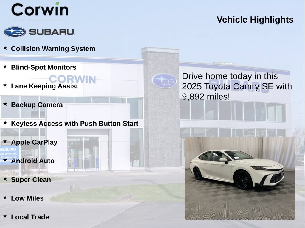 Used 2025 Toyota Camry SE AWD/4WD image 6