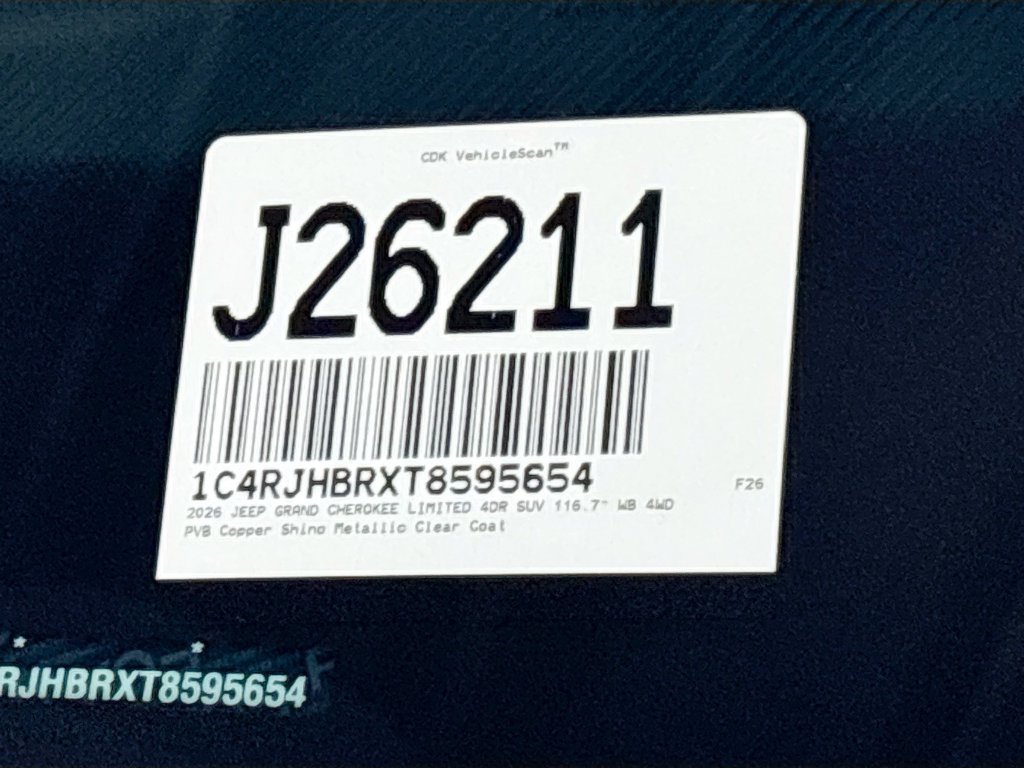 New 2026 Jeep Grand Cherokee Limited w/ MOPAR Finishing Package AWD/4WD image 25