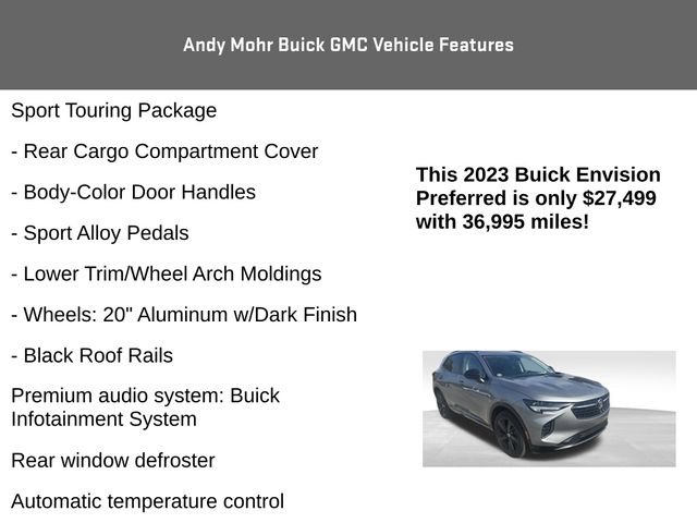 Used 2023 Buick Envision Preferred w/ Sport Touring Package AWD/4WD image 8