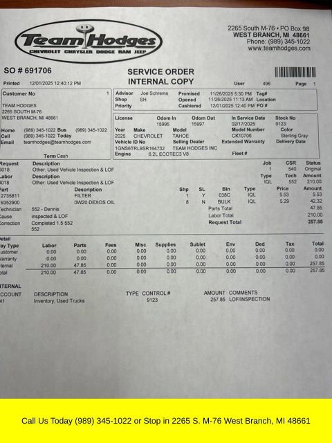 Used 2025 Chevrolet Tahoe High Country image 48