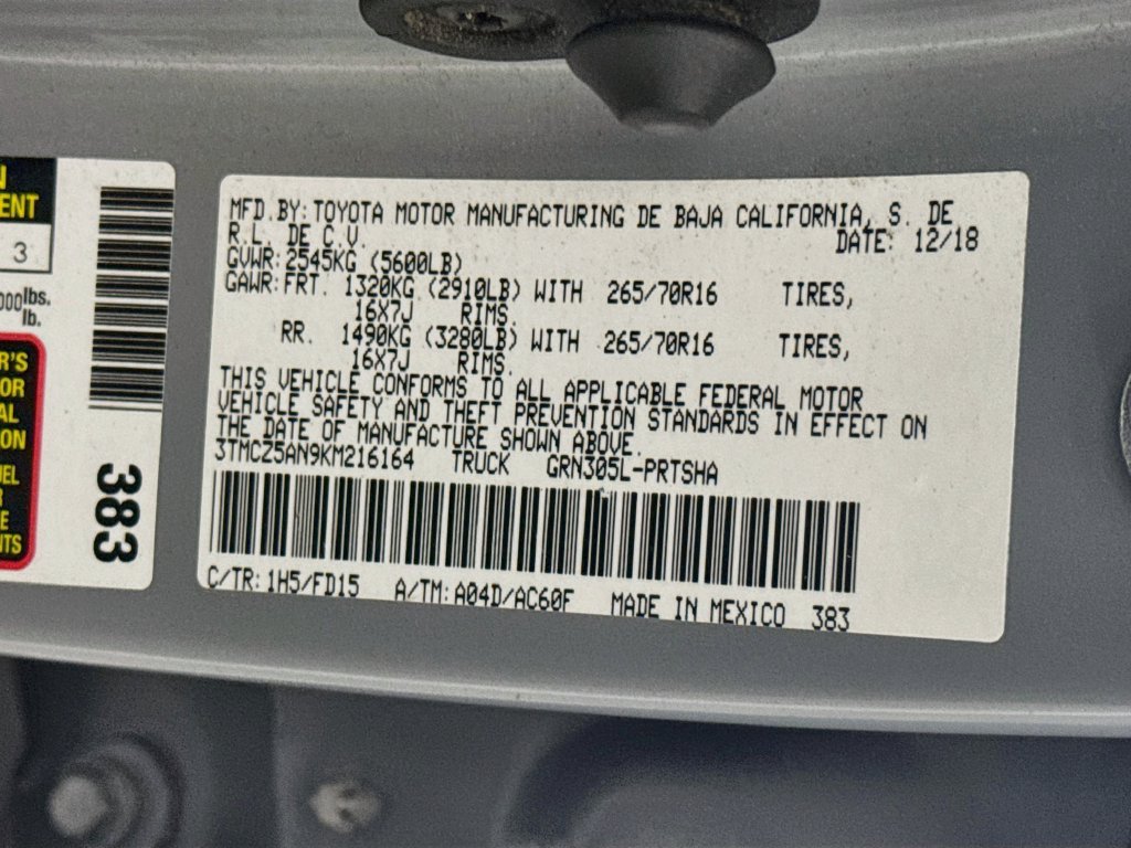 Used 2019 Toyota Tacoma TRD Off-Road AWD/4WD image 32