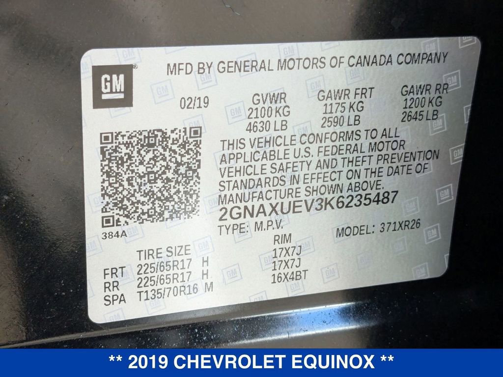 Certified 2019 Chevrolet Equinox LT image 34