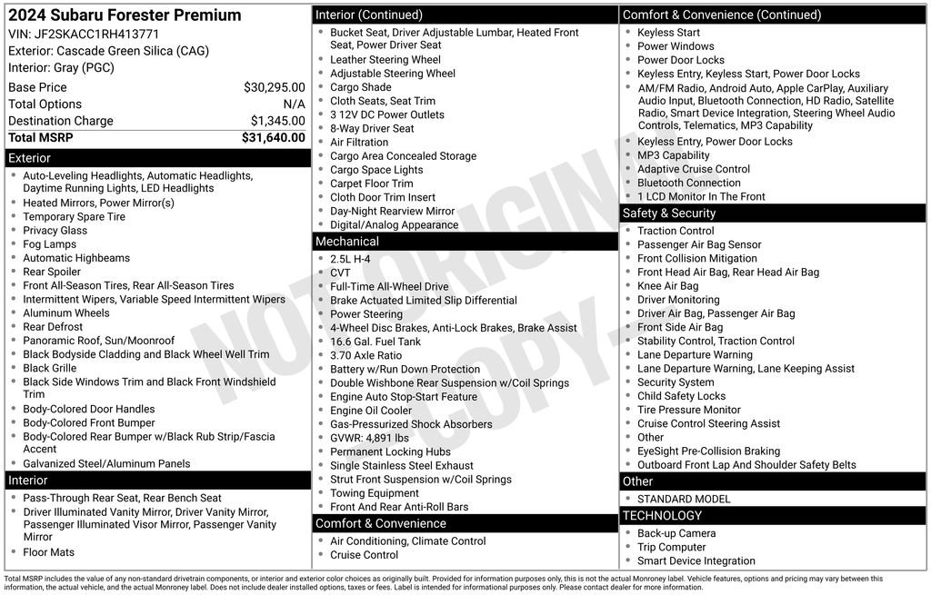 Used 2024 Subaru Forester Premium image 18