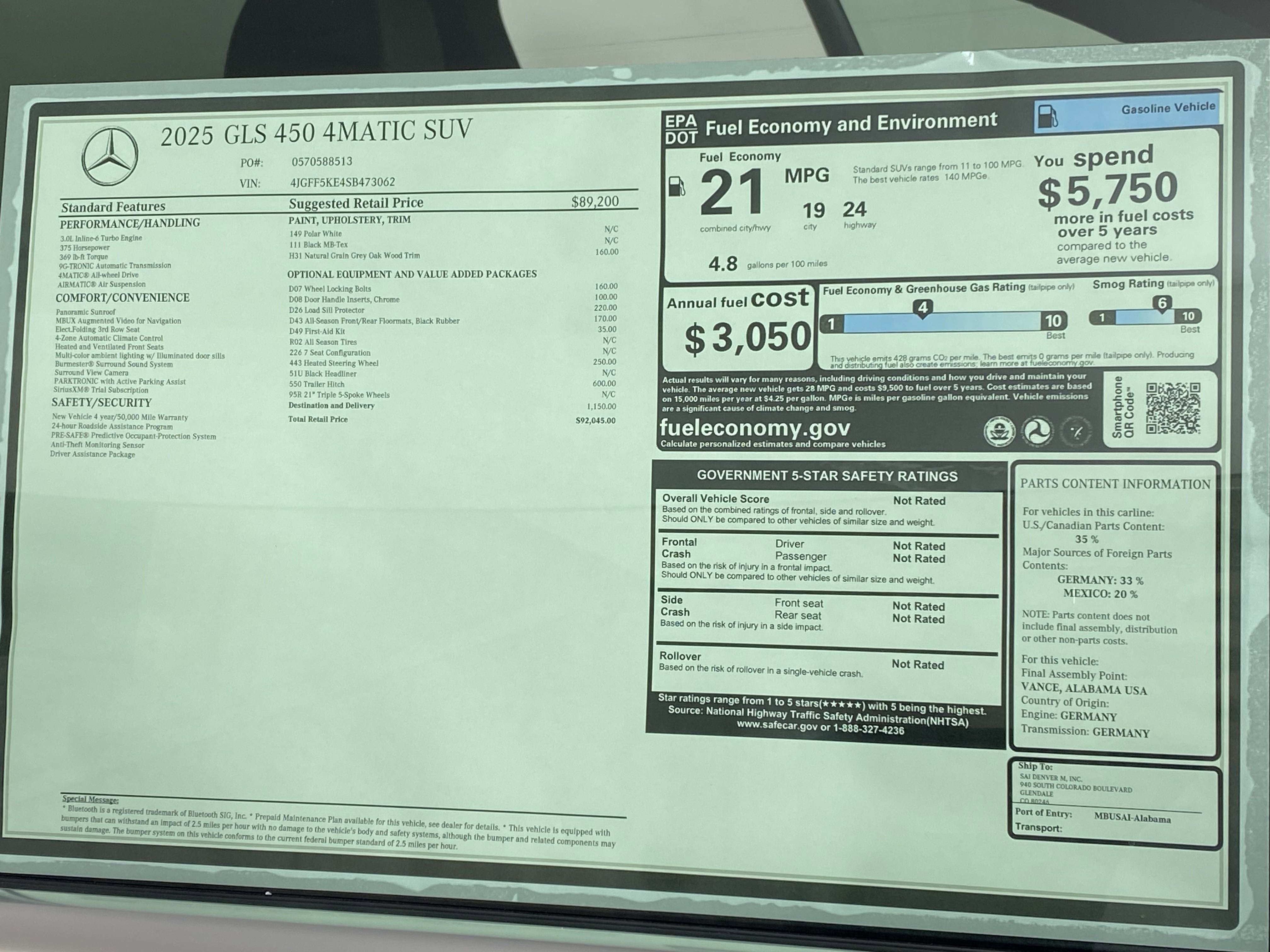 New 2025 Mercedes-Benz GLS 450 4MATIC image 33