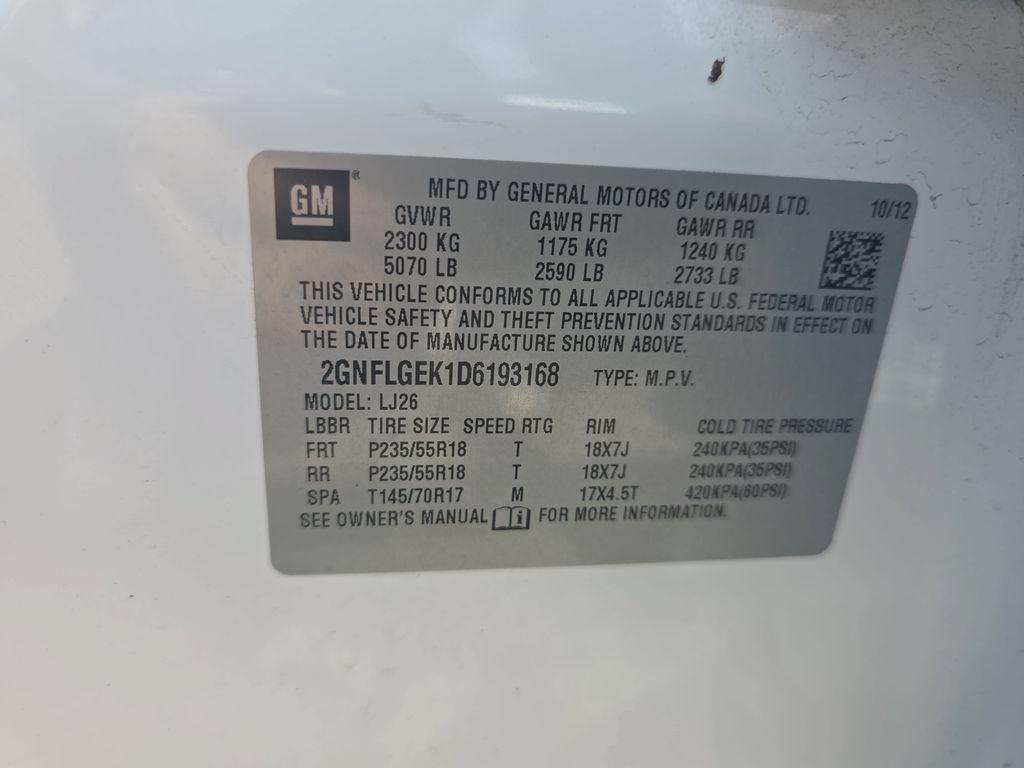 Certified 2013 Chevrolet Equinox LTZ AWD/4WD image 37