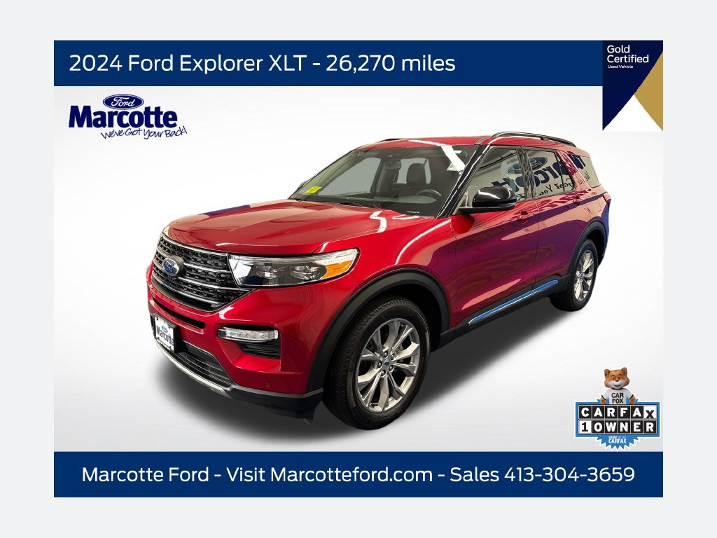 Certified 2024 Ford Explorer XLT w/ Equipment Group 202A