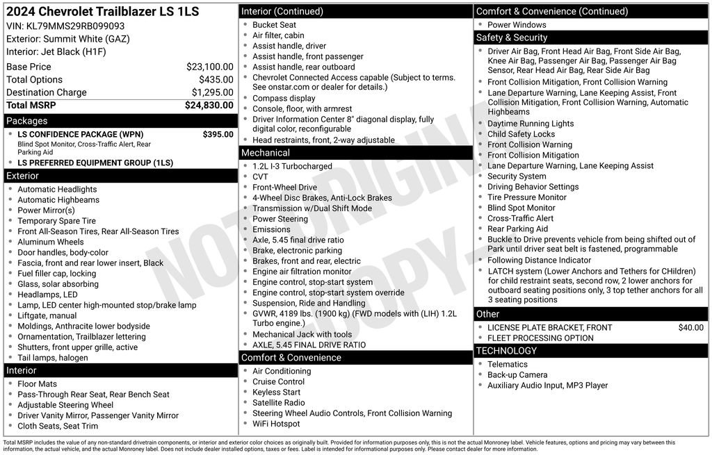 Used 2024 Chevrolet TrailBlazer LS w/ LS Confidence Package image 12