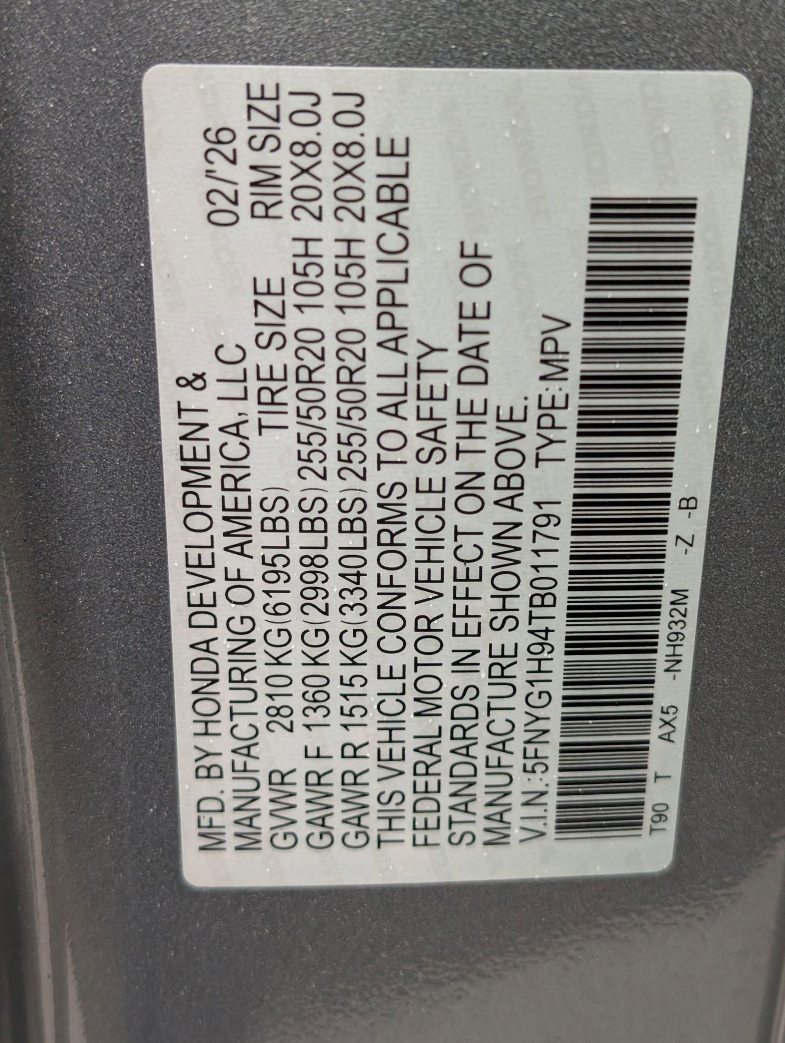 New 2026 Honda Pilot Black Edition image 21