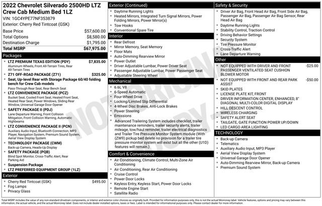 Used 2022 Chevrolet Silverado 2500 LTZ w/ LTZ Premium Texas Edition image 27