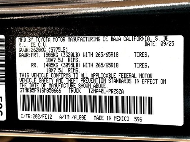 New 2025 Toyota Tacoma TRD Sport image 24