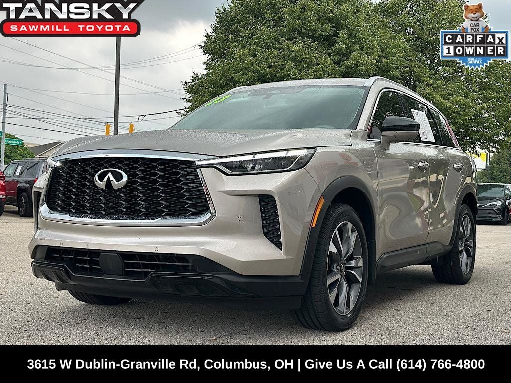 Used 2023 INFINITI QX60 Luxe w/ Cargo Package AWD/4WD video 1