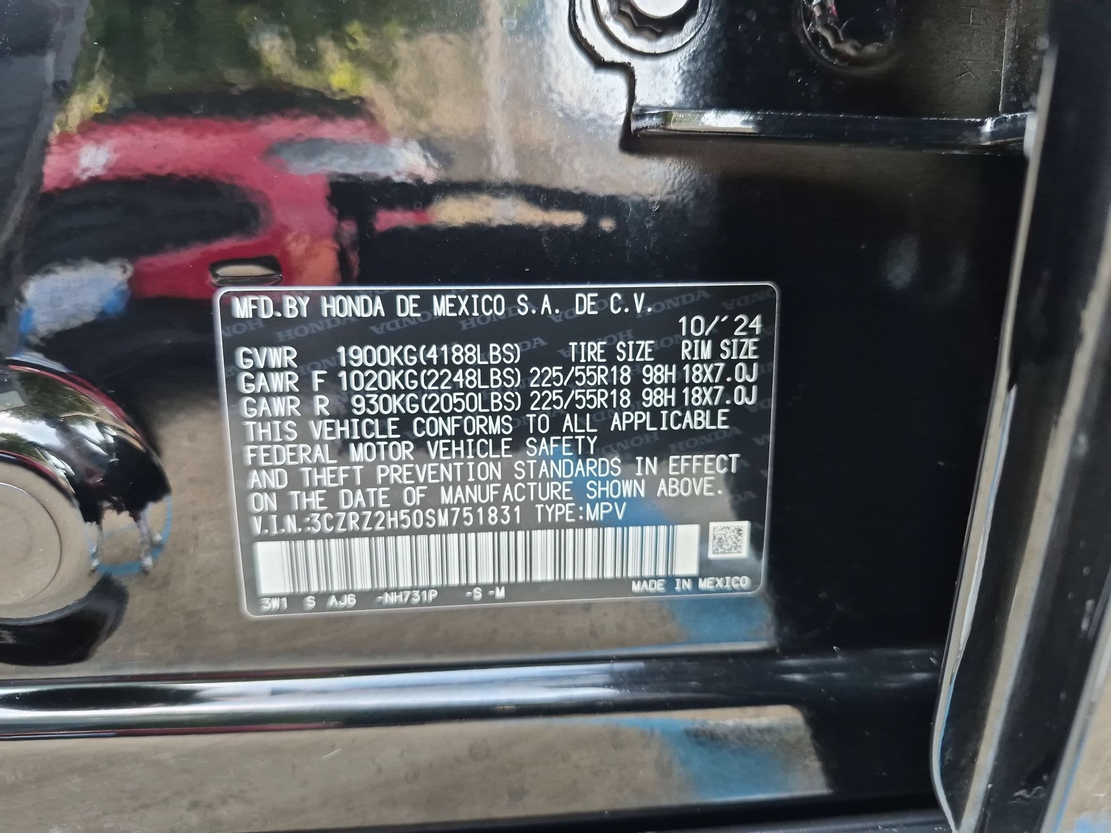 Certified 2025 Honda HR-V Sport image 34