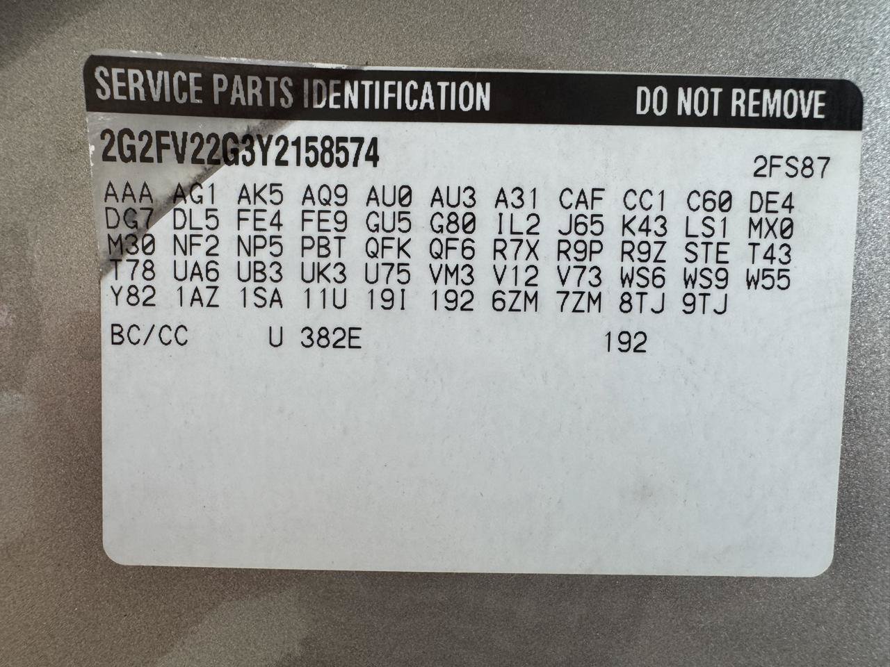 Used 2000 Pontiac Firebird Formula RWD image 50