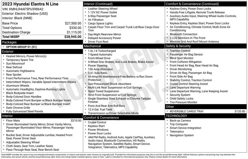 Certified 2023 Hyundai Elantra N Line image 7