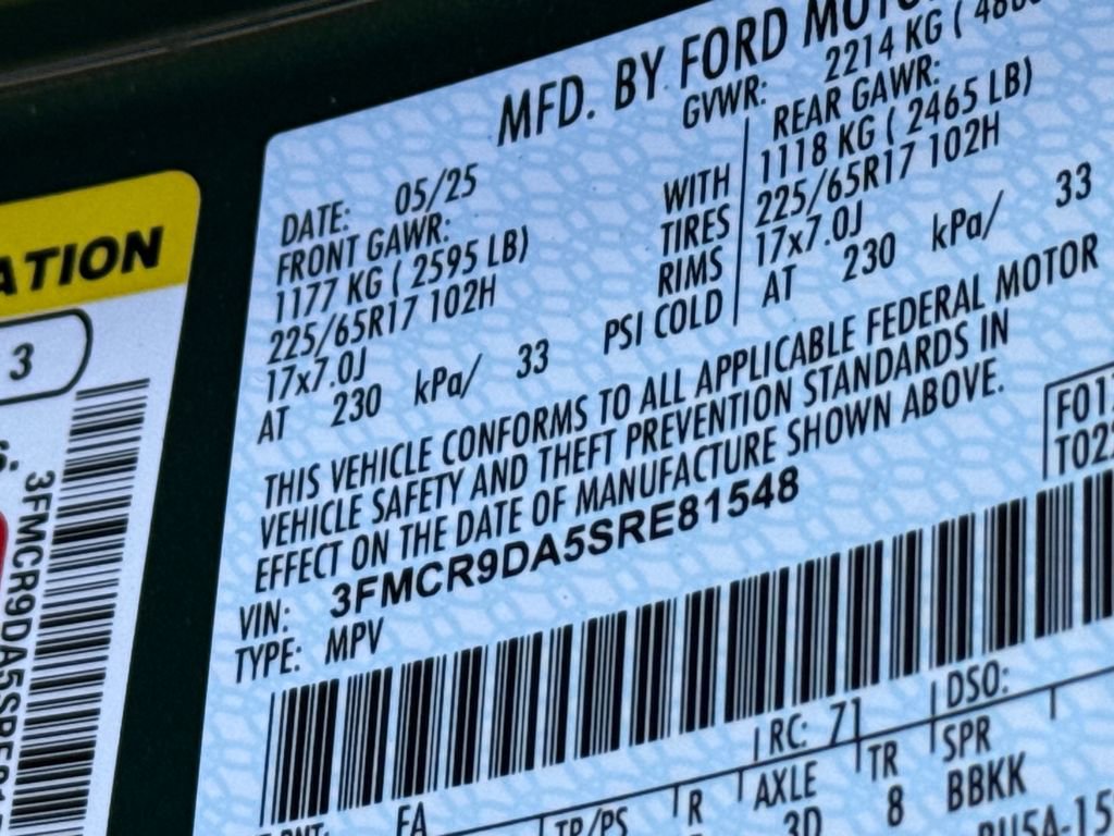 Certified 2025 Ford Bronco Sport Badlands AWD/4WD image 31