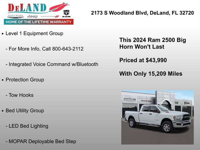 Used 2024 RAM 2500 Big Horn w/ Bed Utility Group image 36