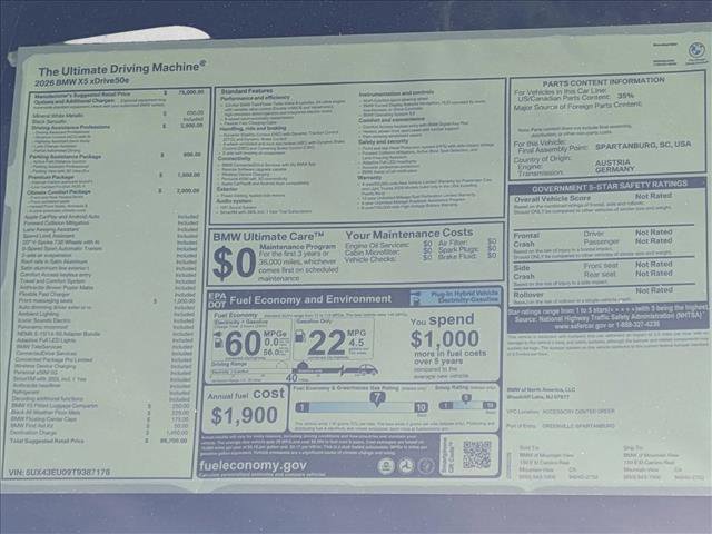 New 2026 BMW X5 xDrive50e image 20