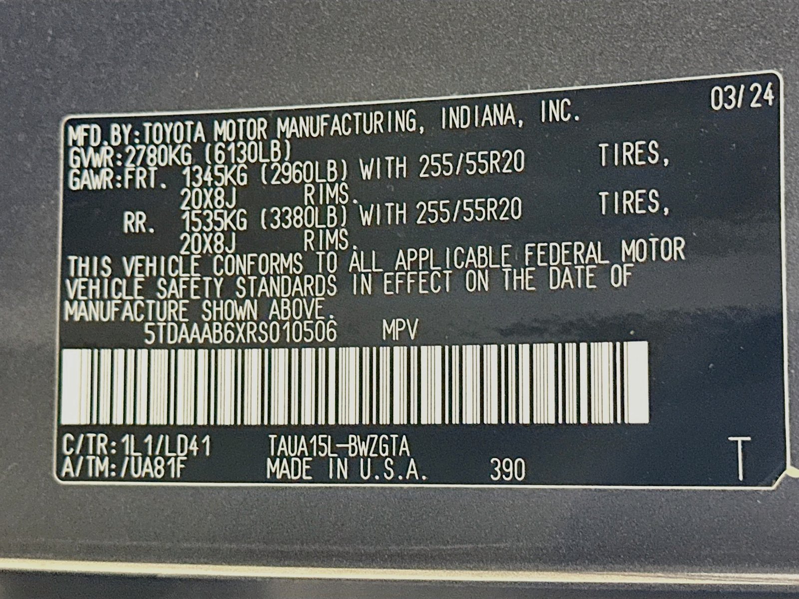 Used 2024 Lexus TX 350 AWD w/ Technology Package image 49