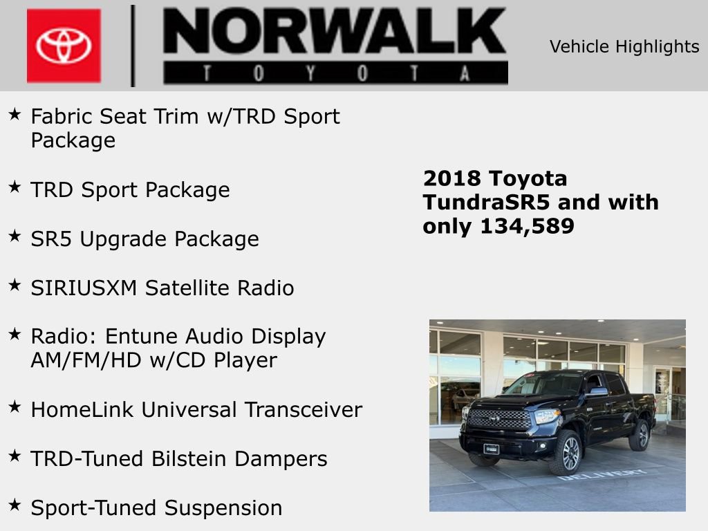Used 2018 Toyota Tundra SR5 w/ TRD Sport Package image 10