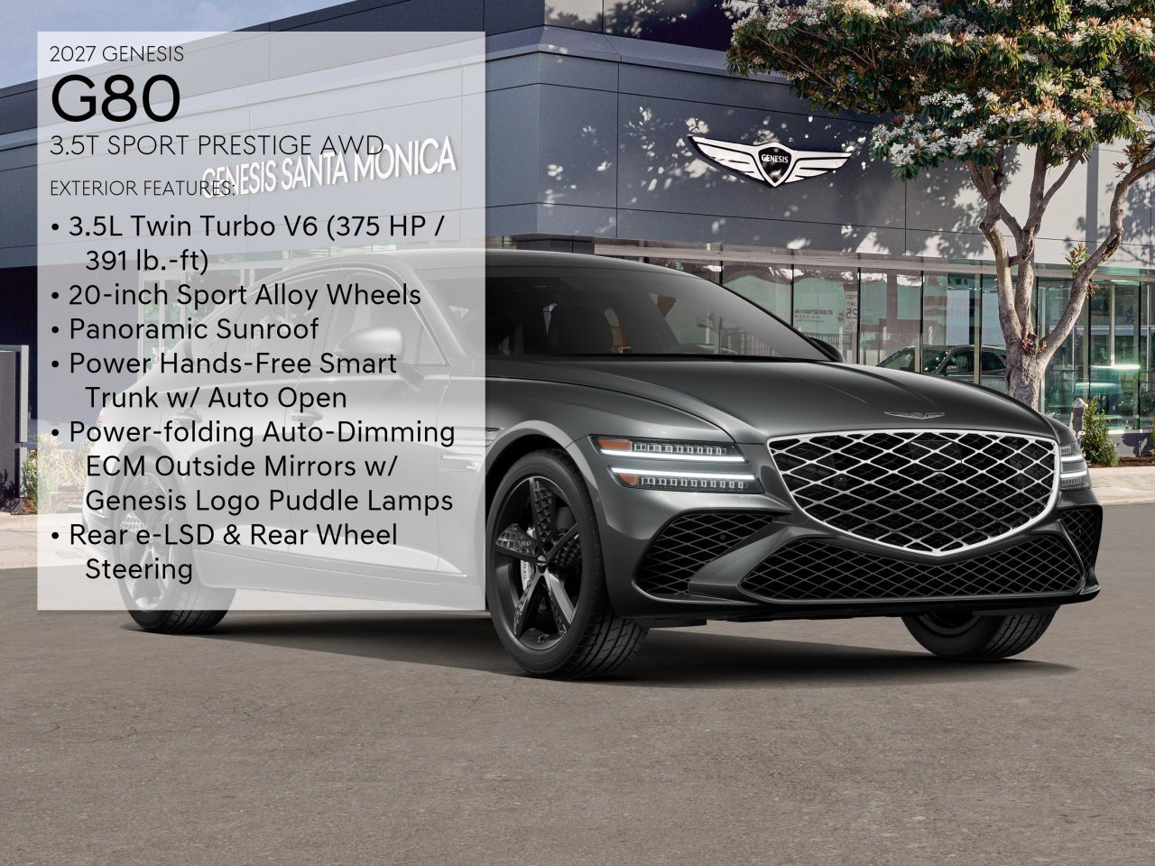 New 2027 Genesis G80 3.5T Sport Prestige AWD/4WD image 4