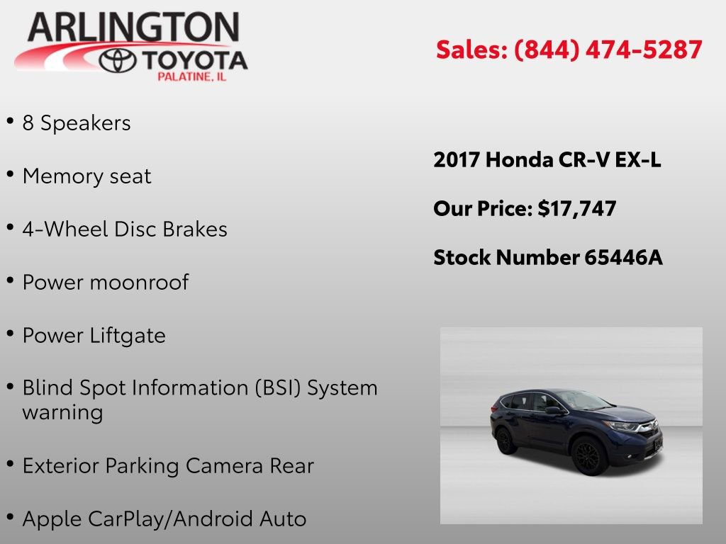 Used 2017 Honda CR-V EX-L image 2