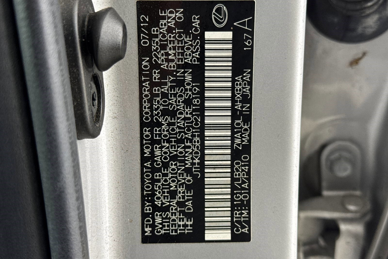 Used 2012 Lexus CT 200h image 20