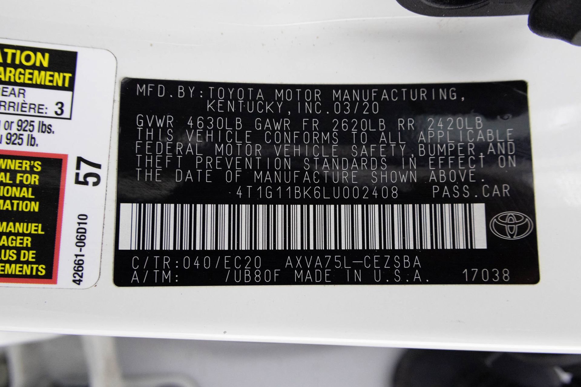 Used 2020 Toyota Camry SE AWD/4WD image 47
