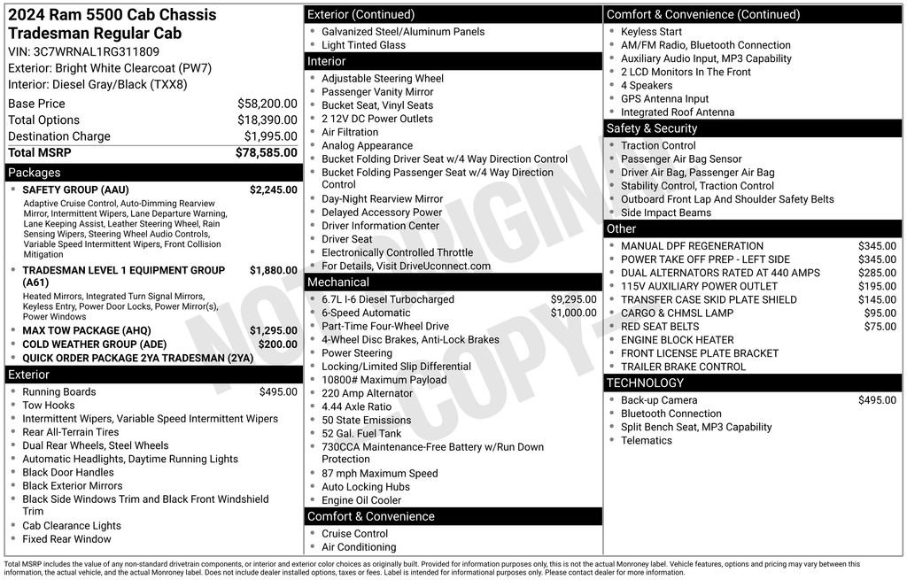 New 2024 RAM 5500 Tradesman w/ Safety Group image 15