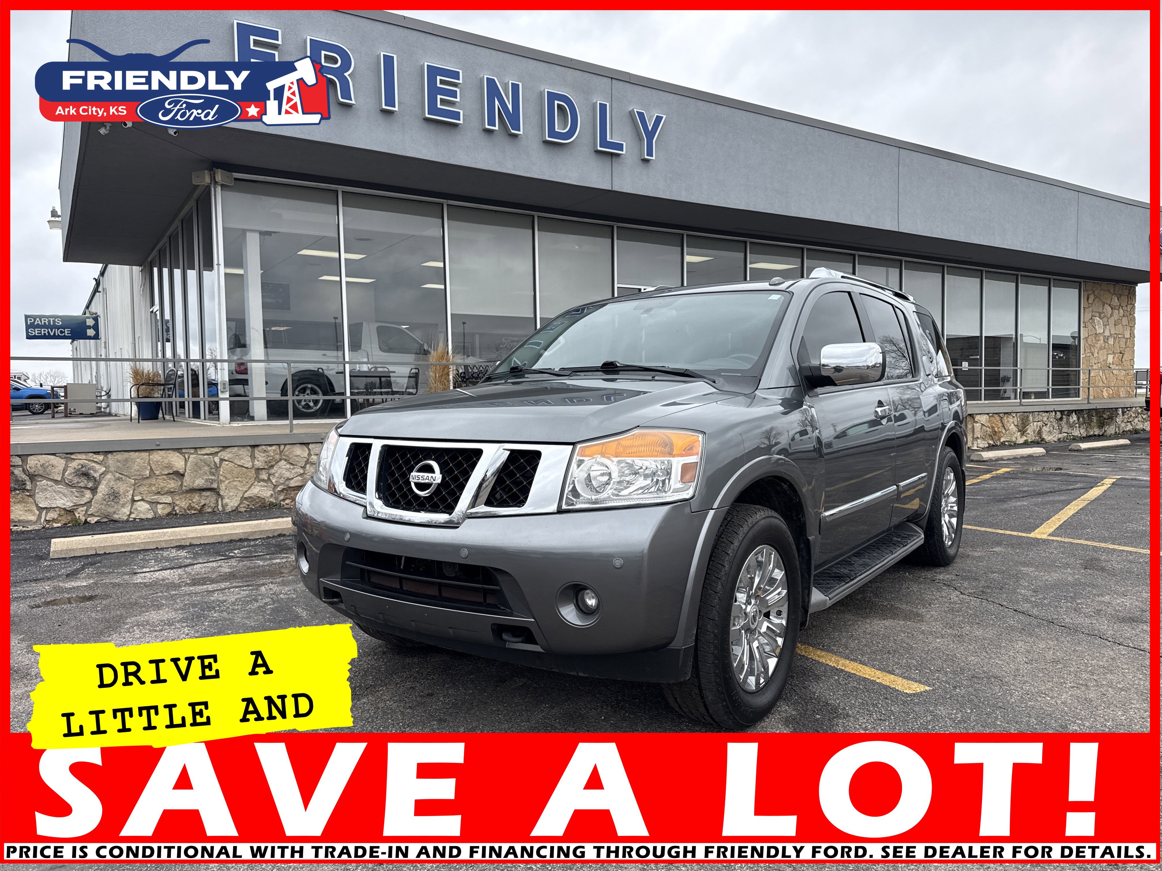 Used 2015 Nissan Armada Platinum w/ 2nd Row Captain Seat Package image 1