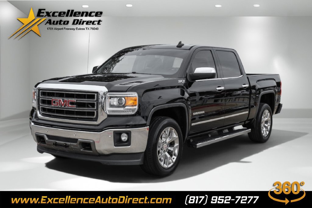 Used 2015 GMC Sierra 1500 SLT w/ SLT Crew Cab Value Package AWD/4WD image 1