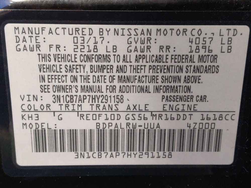 Used 2017 Nissan Sentra SR Turbo w/ SR Midnight Edition FWD image 33