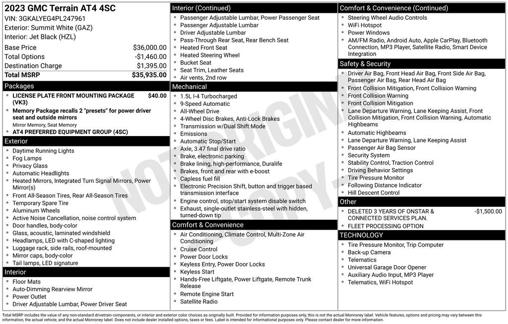 Used 2023 GMC Terrain AT4 image 5