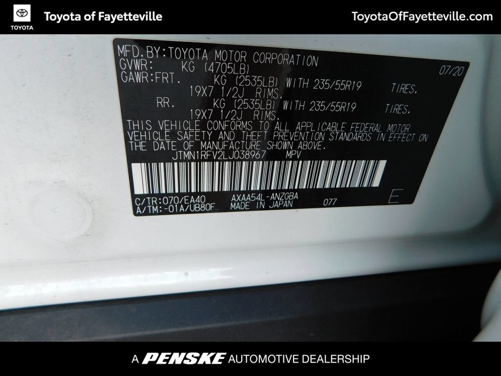 Used 2020 Toyota RAV4 Limited AWD/4WD image 9