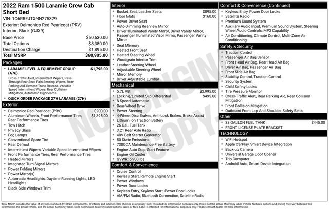 Used 2022 RAM 1500 Laramie RWD image 32