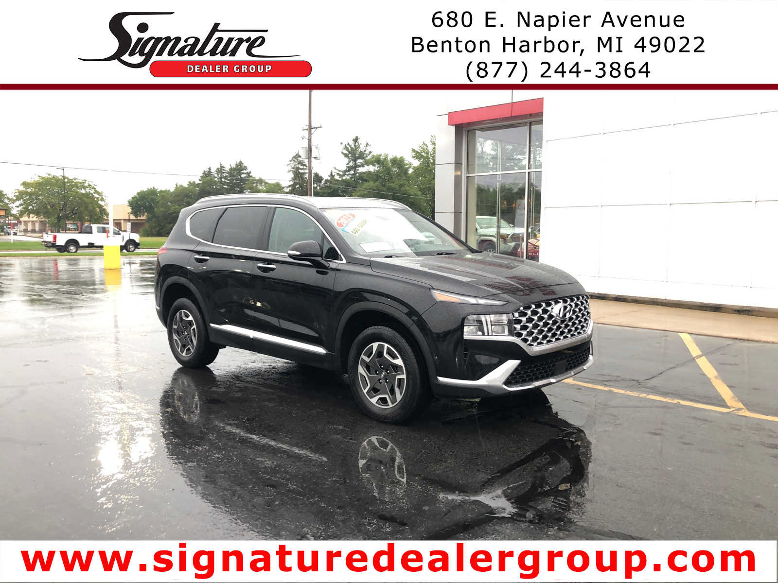 Used 2023 Hyundai Santa Fe Blue AWD/4WD image 1