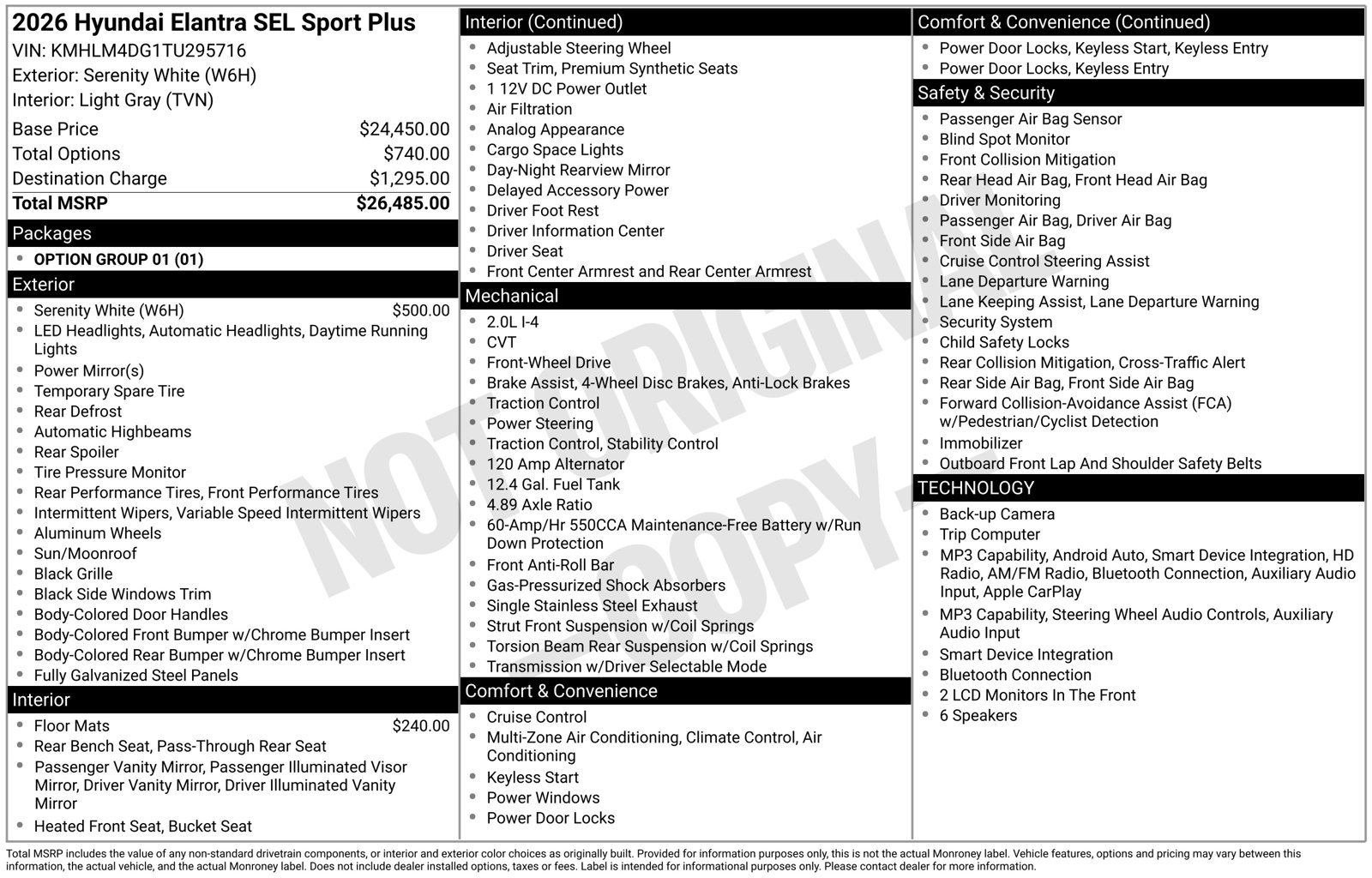New 2026 Hyundai Elantra SEL Sport FWD image 27